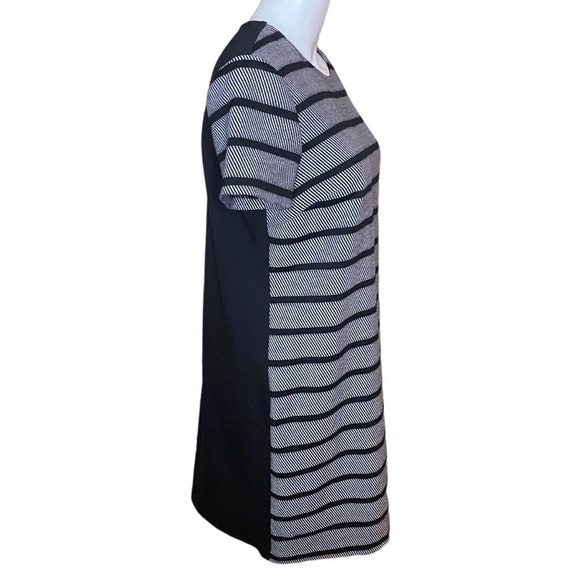 Ann Taylor Dress Shift Striped Black Back Panel Size S - Picture 5 of 10